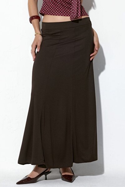Hiccup Bdart High Waist A-Line Maxi Skirt