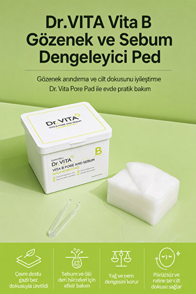 [DAYCELL] Dr.VITA⁺ Dr.VITA Vita B Pore Balancing Pad - Sebum Dengeleyici Ped 180g