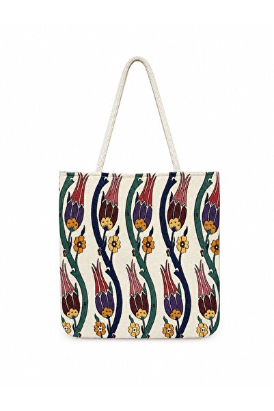 Köşedeki Dükkan Women's Chinese Woven Shoulder Bag Casual Tote Bag