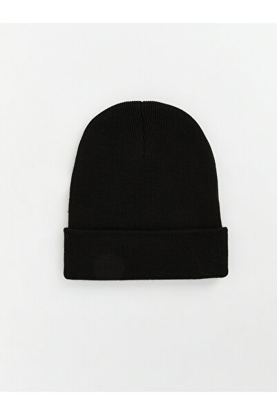 LC Waikiki Nevavm Farkıyla Lcw Accessories Black Knitwear Plain Men's Beanie