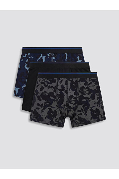 LC Waikiki NEVAVM Boxeri flexibili din bumbac pentru bărbați, pachet de 3