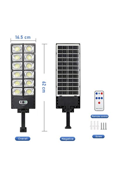 Choice1 مصباح LED شمسي خارجي بقوة 1080 LED وسطوع 9990000000 لومن، مع مستشعر ح...