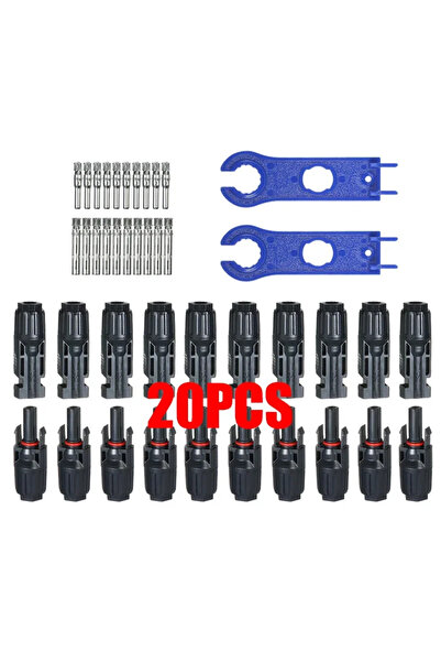 Choice1 Set MC4 20pcs(10pairs) 10/20/60/100PCS Photovoltaic Connectors, Solar...