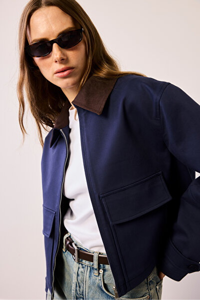 Beyyoglu Contrast Collar Jacket