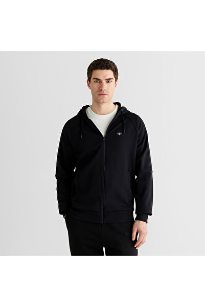 Gant Logo tape full zip hoodie