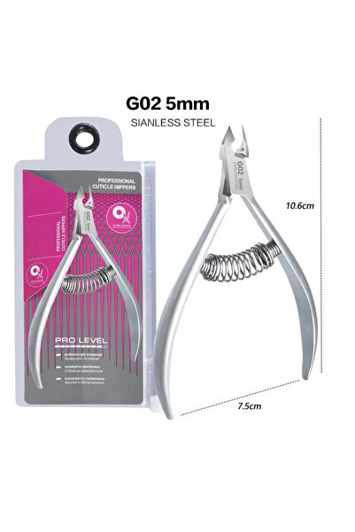 Choice3 G02-Silver Stainless Steel Cuticle Trimmer Nail Nipper Cuticle Remove...