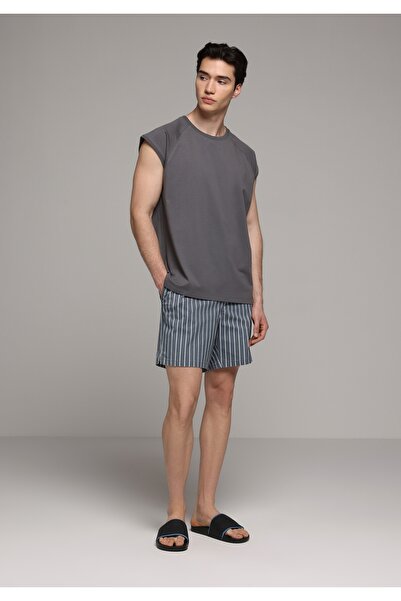 Colin's Regular Fit Striped Men's Blue Swim Shorts