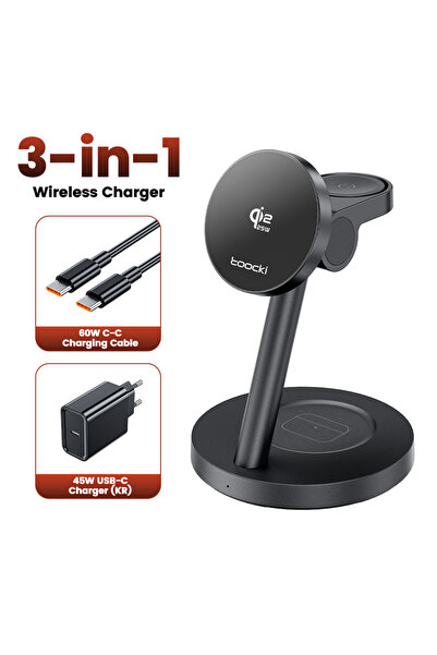 Choice toocki KR Plug Toocki 3-in-1 Magnetic Wireless Charger 25W Qi2.2 Fast ...