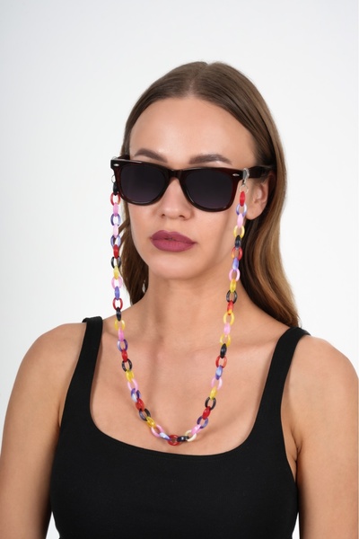 JULIANO Acrylic Colored Thick Design Glasses Chain
