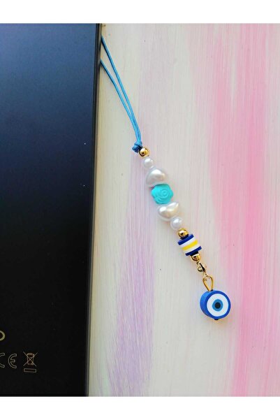nasclaycollection Fimo Charm Mavi Nazar Boncuk Mini