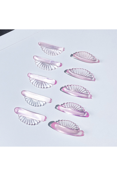 Choice4 Pink-yuanban Lomansa 5 Pairs C Curl Silicone Eyelash Perm Pads Sticky...