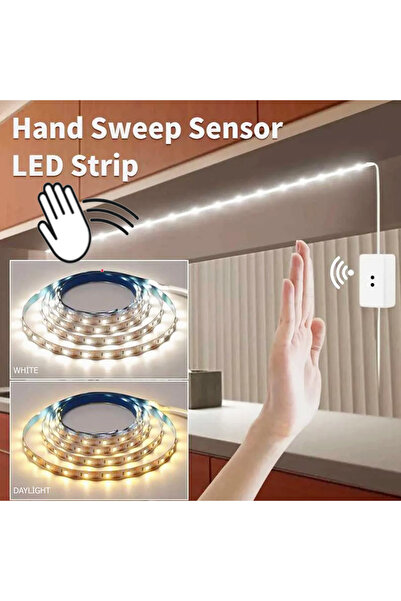 EL YAKLAŞIM SENSÖRLÜ TAK ÇALIŞTIR LED SETİ ((GÜNIŞIĞI 3 METRE)) ÇOK ŞIK VE KULLANIŞLIDIR