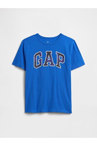 GAP Erkek Çocuk Mavi Logo T-Shirt