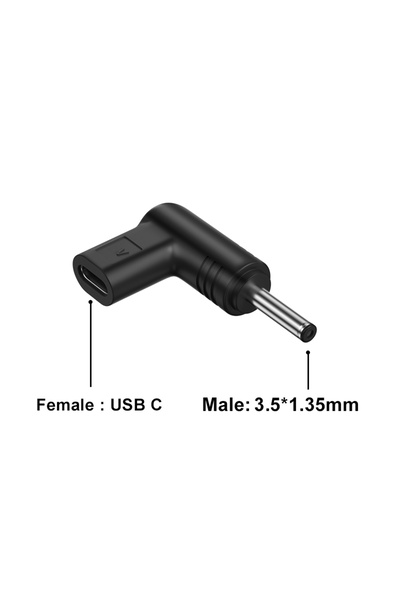 Choice4 9 فولت 3.5-1.35 ملم USB C إلى 5 فولت 9 فولت 12 فولت موصل طاقة تيار مس...