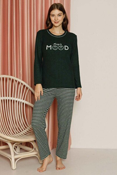 Fulla Moda Σετ Πιτζάμες Μεγάλου Μεγέθους με Σχέδια Mood