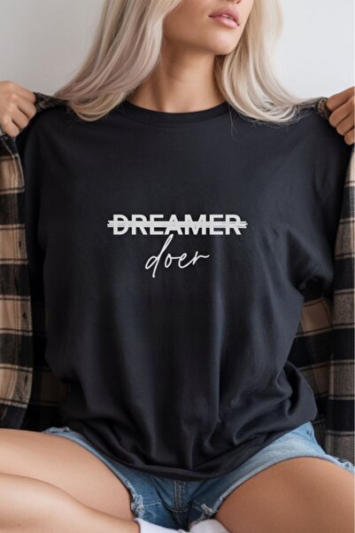Generic Brand Unisex Oversize 24/1 Combed Cotton Dtf Printed T-Shirt - Dtf292...