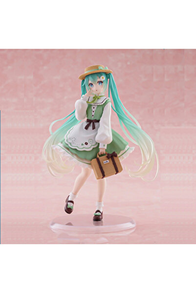 BANDAI no Box Hatsune Miku Desktop Cute Action Figure 20cm Fashion Country Ve...