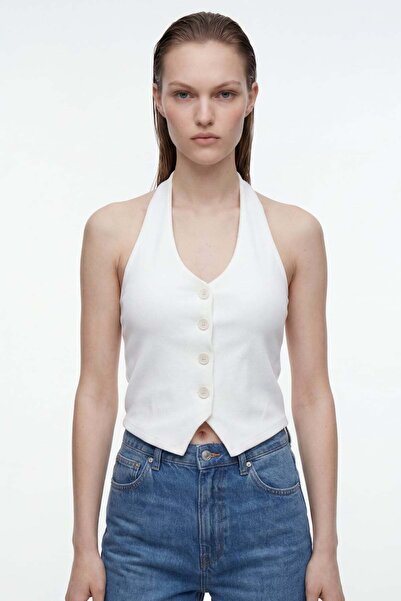 HAKKE Backless Buttoned Vest