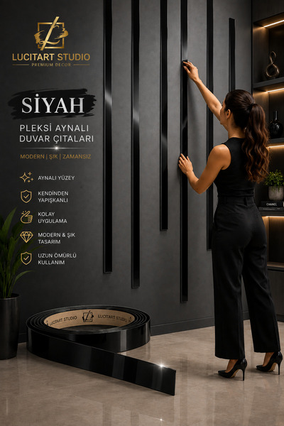 Arıkoğlu Reklam ve Yapı LucitArt Studio 1 mm Kendinden Yapışkanlı Pleksi Ayna...