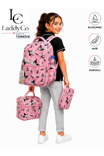 LaddyCo حقيبة مدرسية للمرحلة الابتدائية مطبوعة بشخصيات كرتونية، حقيبة مدرسية ...