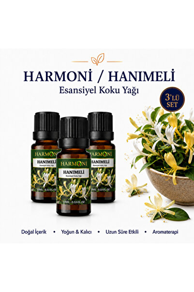 HARMONİ Hanımeli Saf Esansiyel Uçucu Yağ Buhurdanlık Yağı Difüzör Esansı Arom...