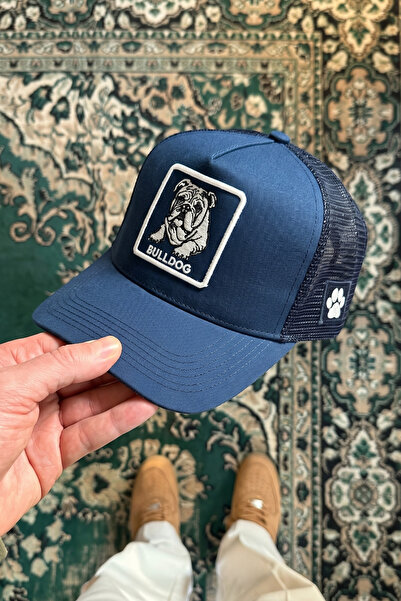 All animals Șapcă Trucker cu Broderie Bulldog – Șapcă din plasă cu Detaliu Br...
