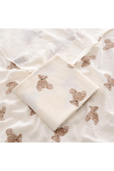 Choice3 100x100cm Bear Newborn Baby Cotton Blanket Summer Bedding Babies Stuf...