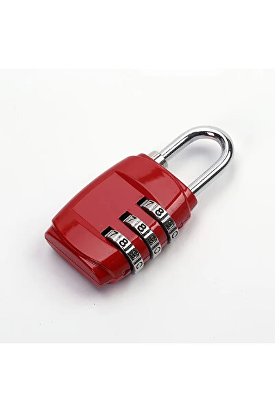 choice2 Red Colorful 3 Digit Combination Padlock Resettable Code Luggage Lock...