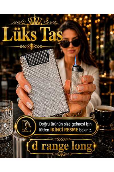Lüks Taş Taşli Sigara Kutusu (d Range Long )