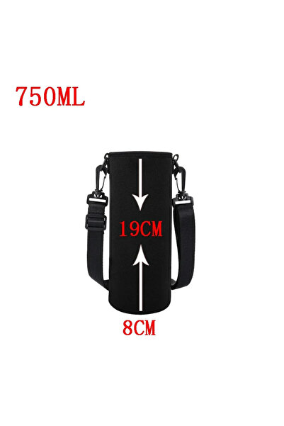 Choice Black-750ml Portable Water Bottle Insulated Neoprene Holder Pouch Bag ...