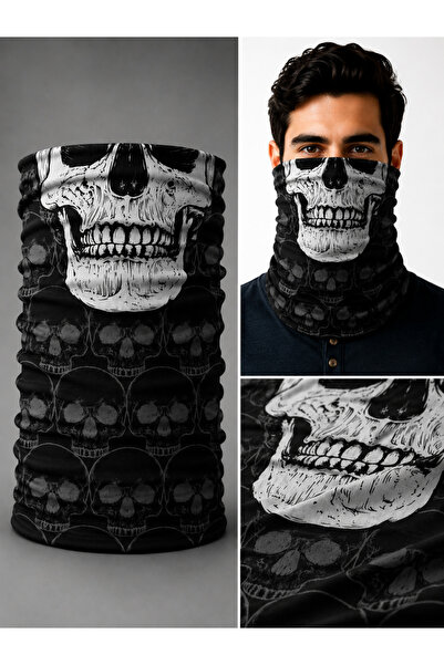 FG KONNİCHİWA Ghost Ghost Motor Ciclism Mască de față în aer liber cu model B...