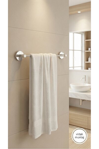 RİYA HOME EV & DEKORASYON Krom Uzun Havluluk