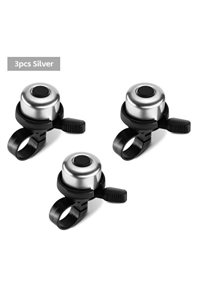 Choice5 3pcs Silver WEST BIKING Mini Bicycle Bell Retro Aluminum Alloy Clear ...