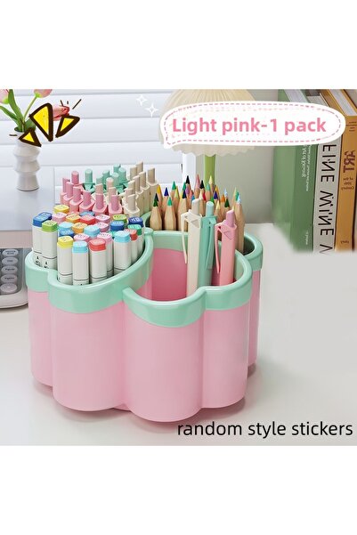 Choice1 Light Pink (Random S A brand new thickened rotating desktop storage b...