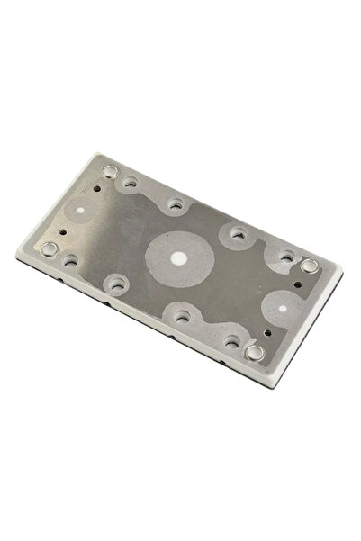 Choice Silver 178x93mm 12-Holes Square Backing Pad Hook & Loop Sanding Pads F...