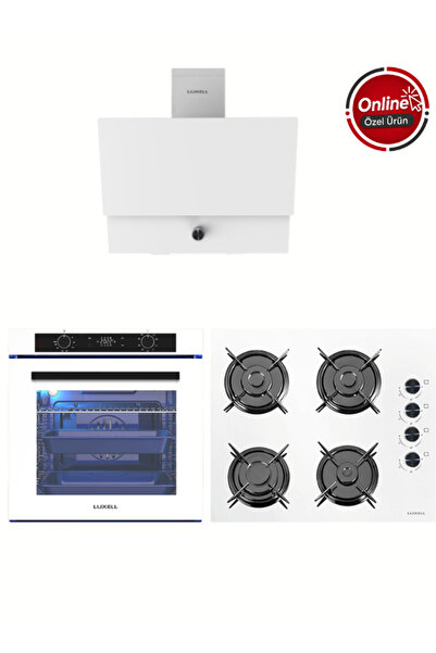 Luxell PLUS BEYAZ ANKASTRE SET