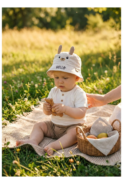 PIECE SIGNATURE Baby Skin-Friendly, Anti-Sweat, 100% Cotton Baby Beach and Su...