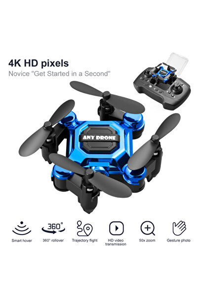Choice Blue 4K Camera New K04 Mini Drone with Camera RC Quadcopter Altitude H...