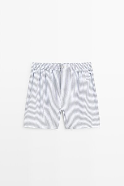 Massimo Dutti Çizgili %100 pamuklu boxer