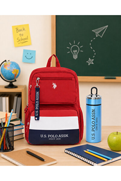 U.S. Polo Assn. يو اس بولو. أسن. مجموعة حقائب مدرسية للجنسين PLSET2417018