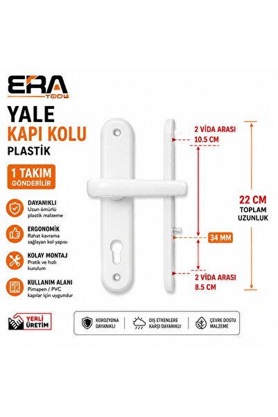 Generic Brand ERA TOOL MÂNER DE UȘĂ YALE MÂNER DE UȘĂ DE PLASTIC MÂNER PİMAPE...