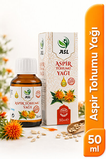 ASL Safflower Seed Oil 50 ml Cold Pressed Natural Herbal Care Oil – Skin, Hai...
