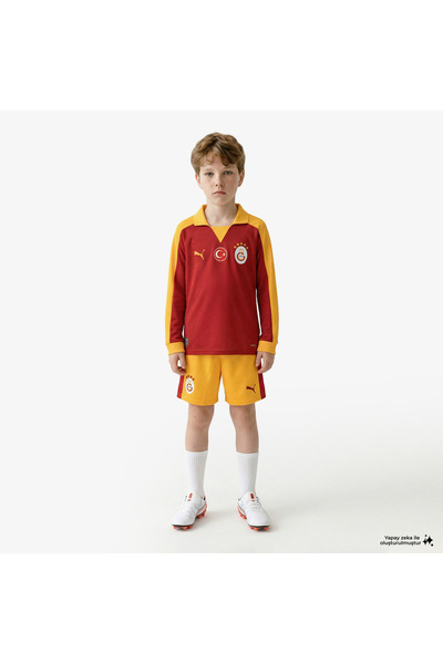 Puma Galatasaray S.K Retro Çocuk Sarı Futbol Şortu