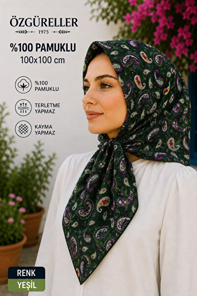 ÖZGÜRELLER %100 Pamuklu Etnik Desen(Karanfil) Yazma ,Hediyelik Kaymayan Terle...
