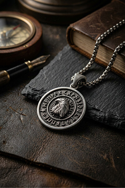 Begondio Eagle Viking Handcrafted Stainless Steel Chain Men Necklace