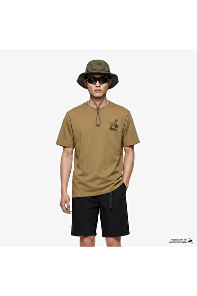 THE NORTH FACE تي شيرت رجالي أصفر من ستونز ريلاكسد