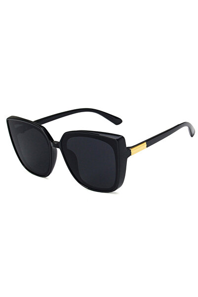 Choice Black Square-framed Big Face European And American Trend Sunglasses Fe...