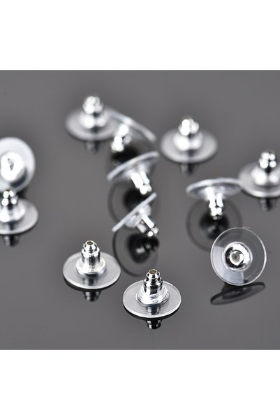 Choice 30pcs per bag Style B 30/50/100pcs Rubber Ear Backs Stopper Earnuts St...