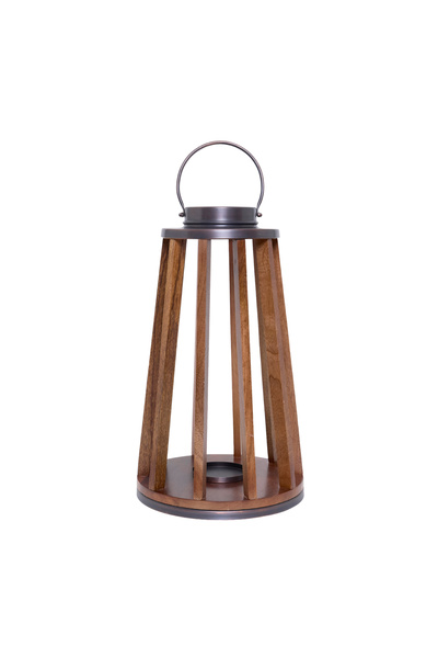Yargıcı Metal Detaylı Mango Ağacı Konik Fener(31x54 Cm)