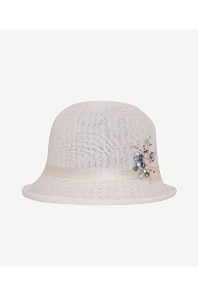 Yargıcı Beadwork Detailed Cloche Hat